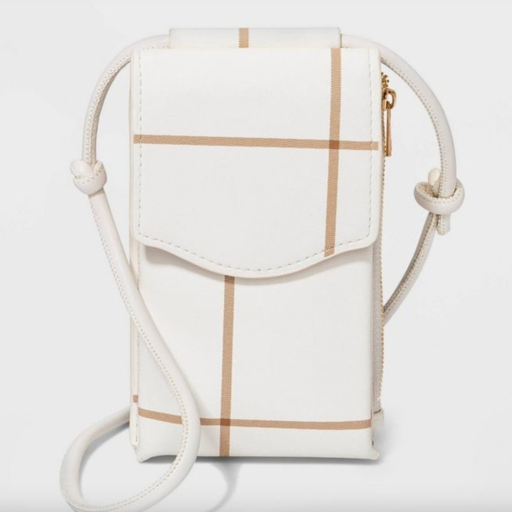 Plaid Phone Crossbody Bag